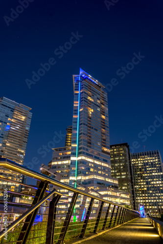 highriser in downtown Vancouver near coal harbour and convention centre photo