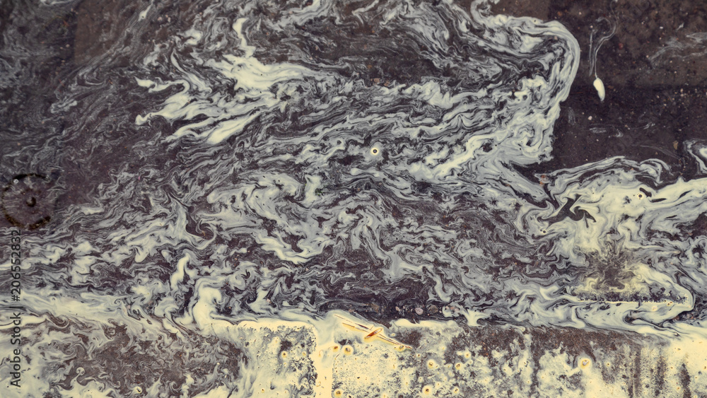 Fototapeta premium abstraction made by rainwater and pine pollen