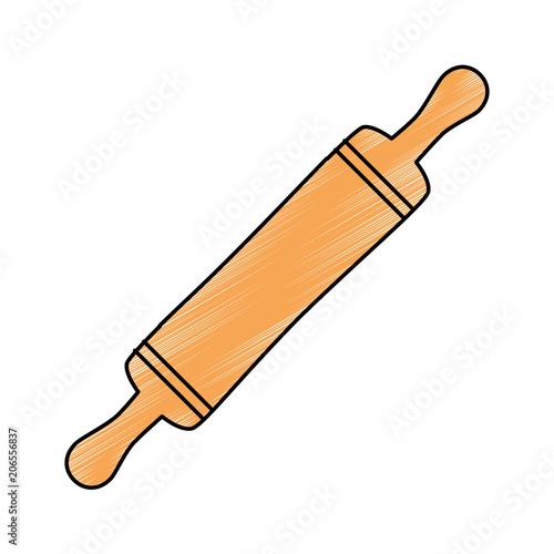 bakery roller isolated icon vector illustration design