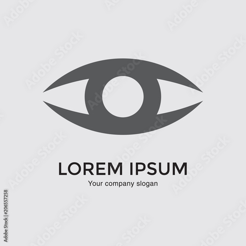 Eye vector logo design template