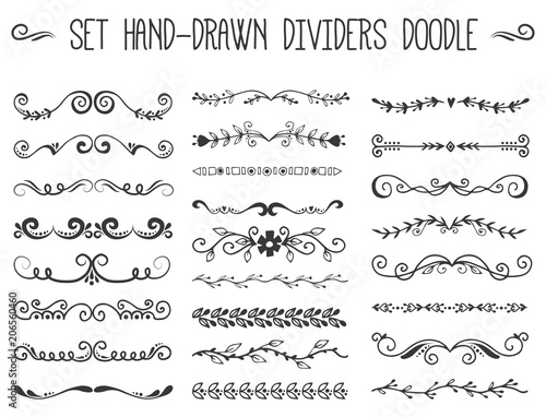 Text separator decoratice divider book typography ornament design elements vector vintage dividing shapes illustration