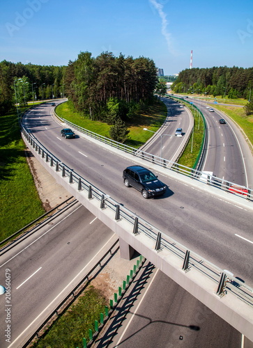 Obraz w ramie Viaduct Intersection