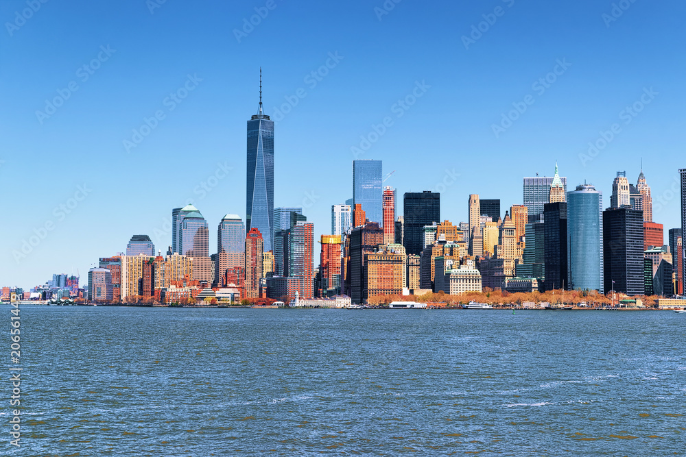 Lower Manhattan in New York USA