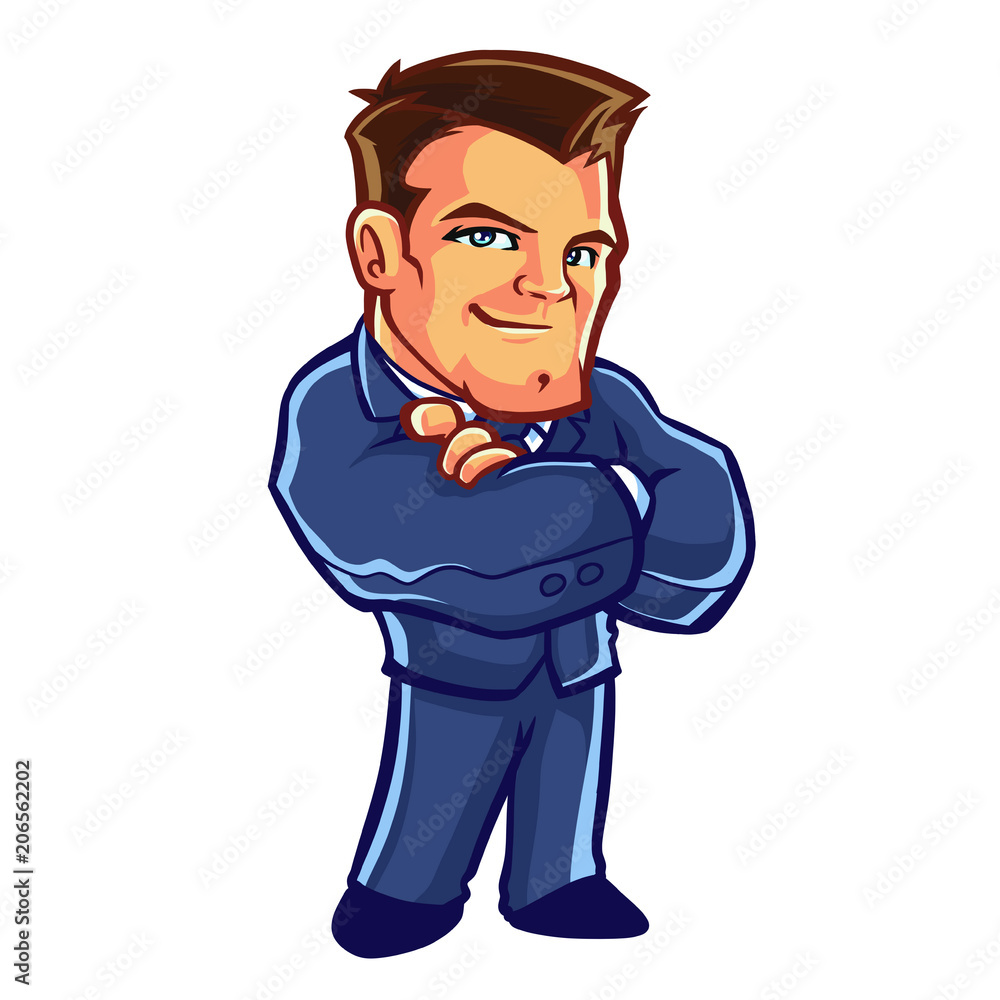 Cool Guy Mascot Design Vector