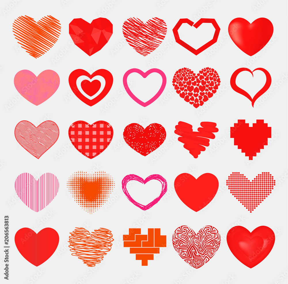 Simple Abstract Drawings Of Hearts