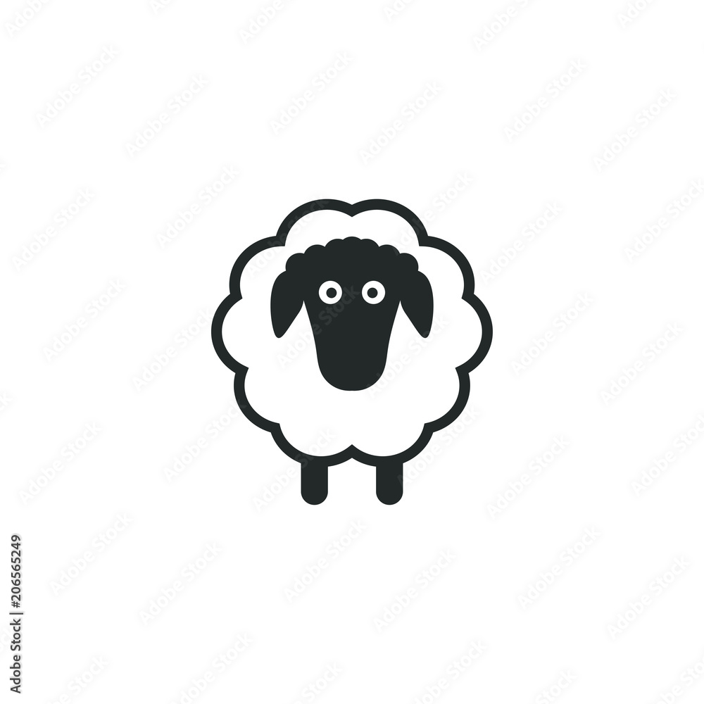 Sheep logo icon template