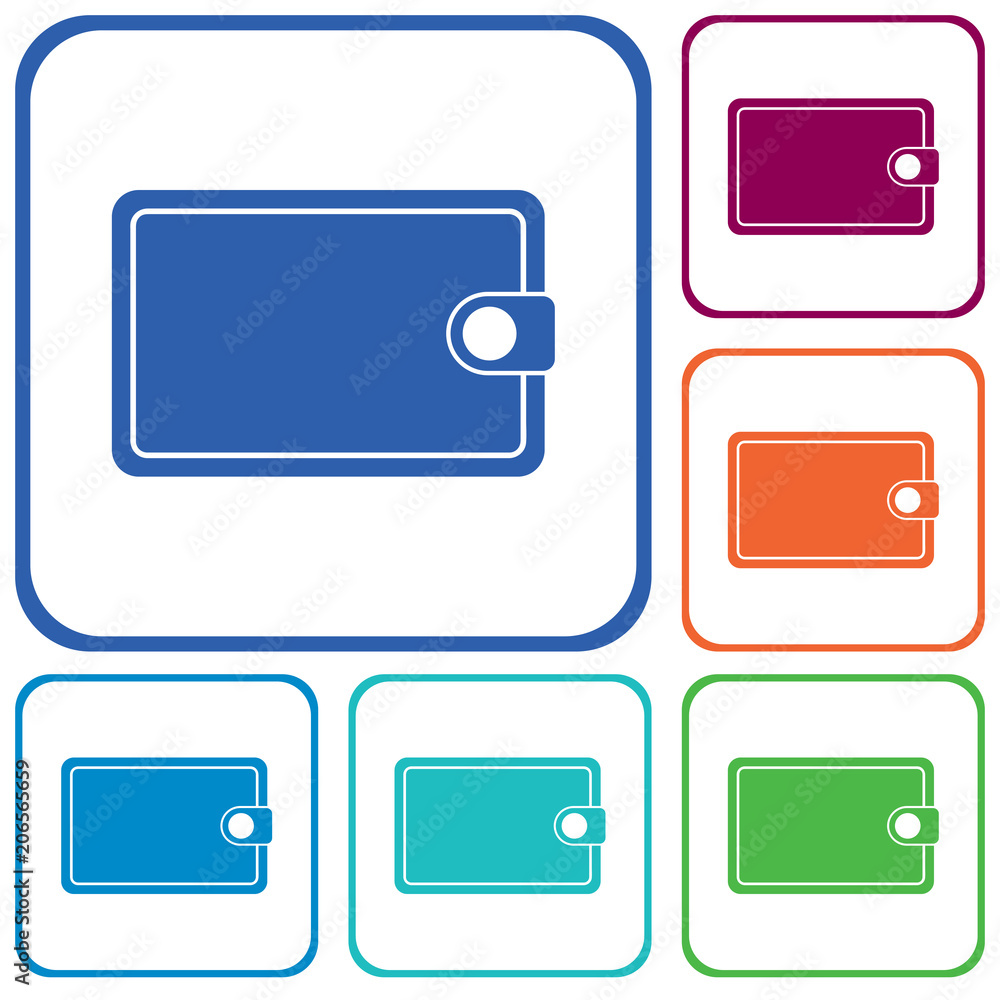 Wallet flat vector icon Wallet flat vector icon