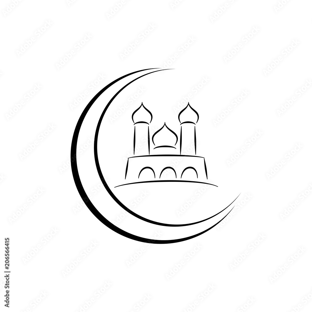 Obraz premium Vector Graphic of Mosque 
