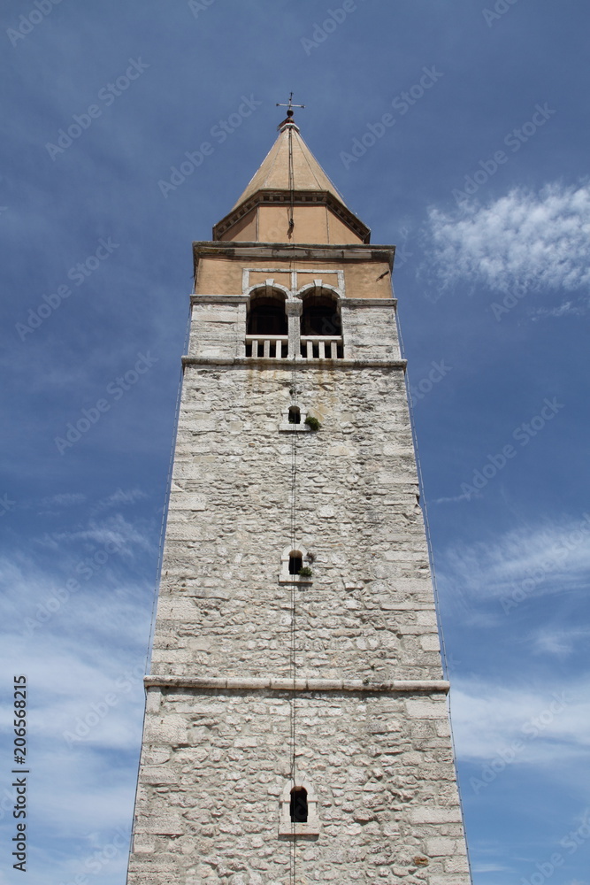 Kirchturm von Umag in Kroatien