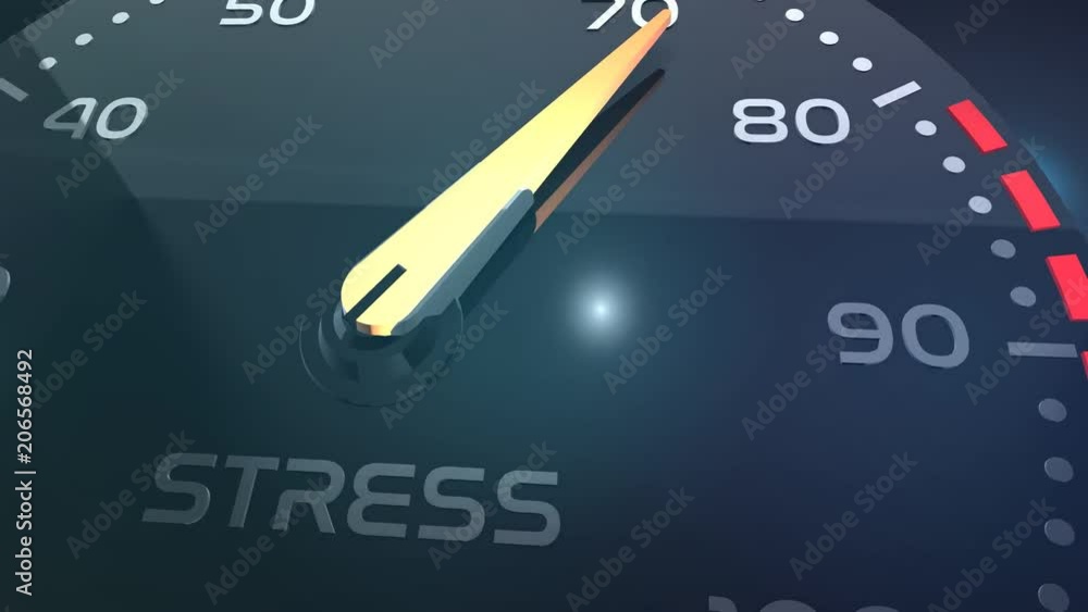 stress meter or indicator conceptual animation stress meter or indicator conceptual animation