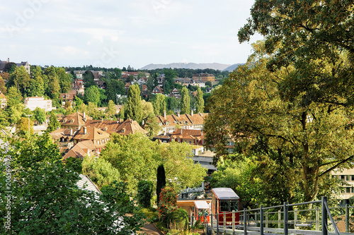 Marzilibahn funicular with the cable car in Bern photo