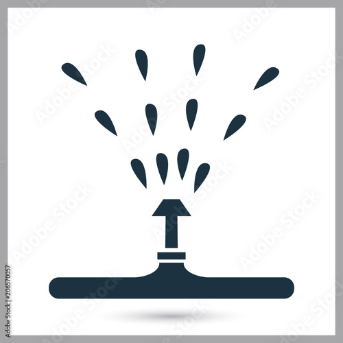 Irrigation system simle icon