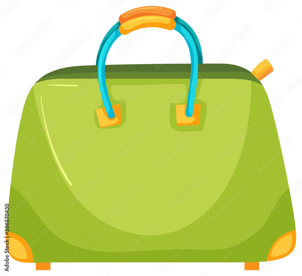 A Green Fashionable Female Handbag A Green Fashionable Female Handbag