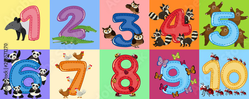 Mathematics Count Number Animal Theme