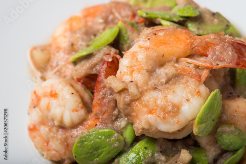 Stir-Fried Twisted Cluster Bean with Shrimps/Bitter Bean
