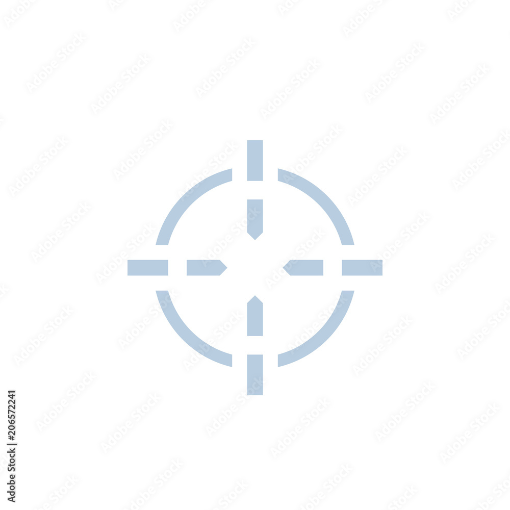 crosshair, vector icon for web and print