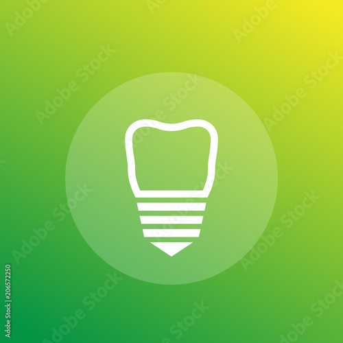 dental implant vector icon