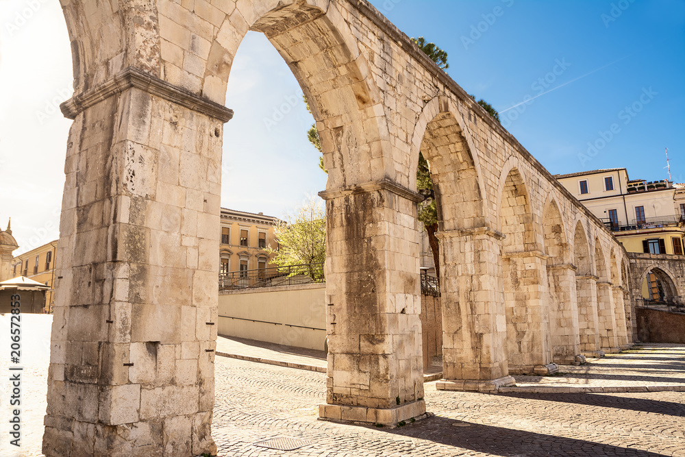 Architecture of the ancient Svedo aqueduct of Sulmona