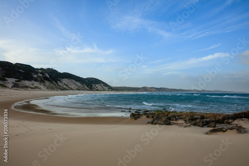 Indian ocean coastline and beaches of Mozambique