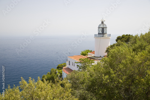 Sant Sebastia lighthouse, Palafrugell, Spain. photo