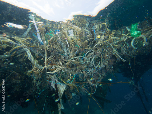 Floating garbage