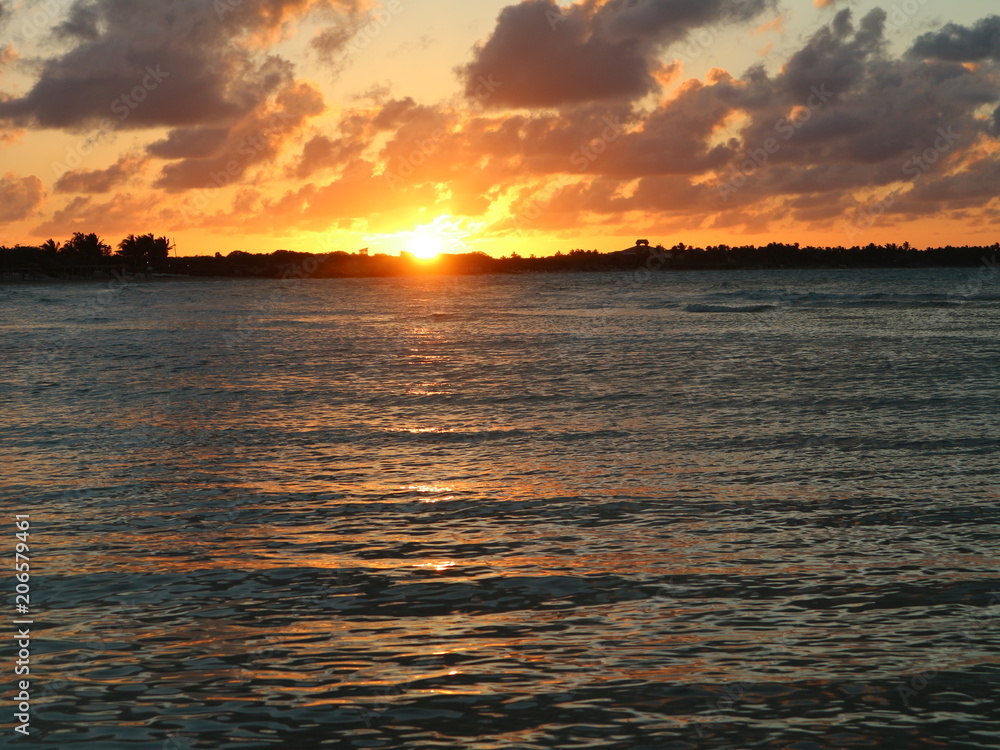Sonnenuntergang auf Cayo Coco, Kuba