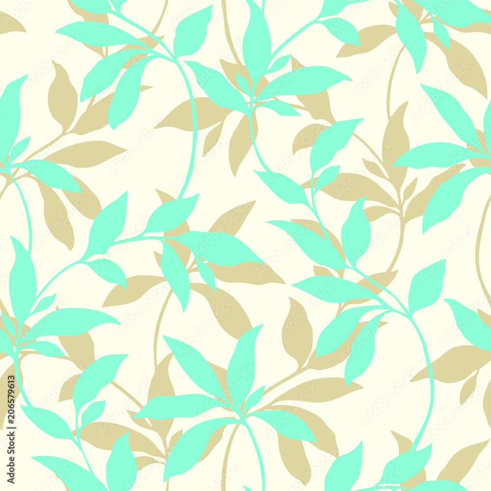 Elegance seamless leaves pattern Elegance seamless leaves pattern