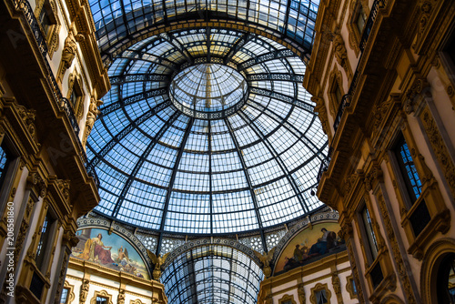 Gallery Vittorio Emanuele II in central Milan  Italy