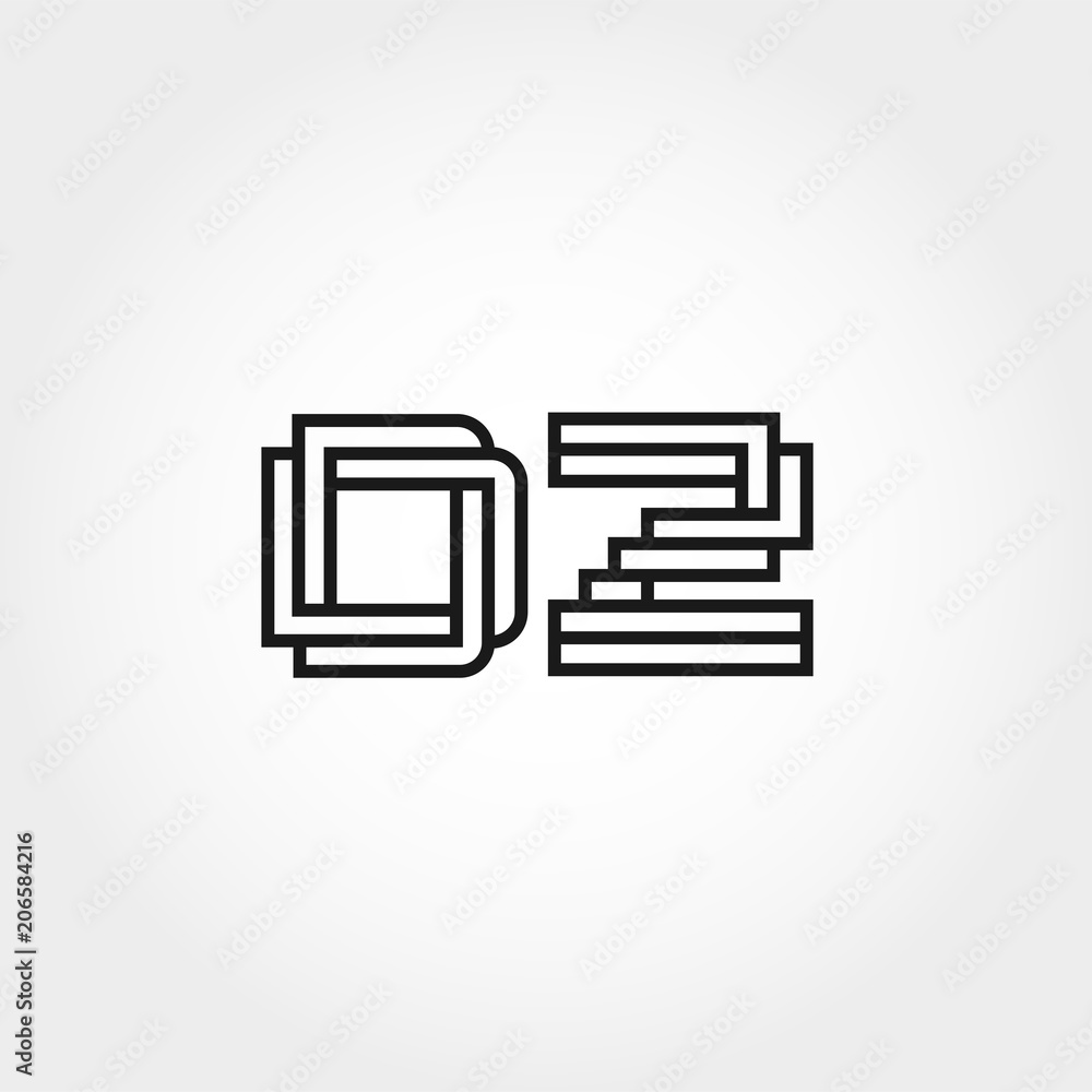 Initial Letter DZ Logo Template Design Initial Letter DZ Logo Template Design