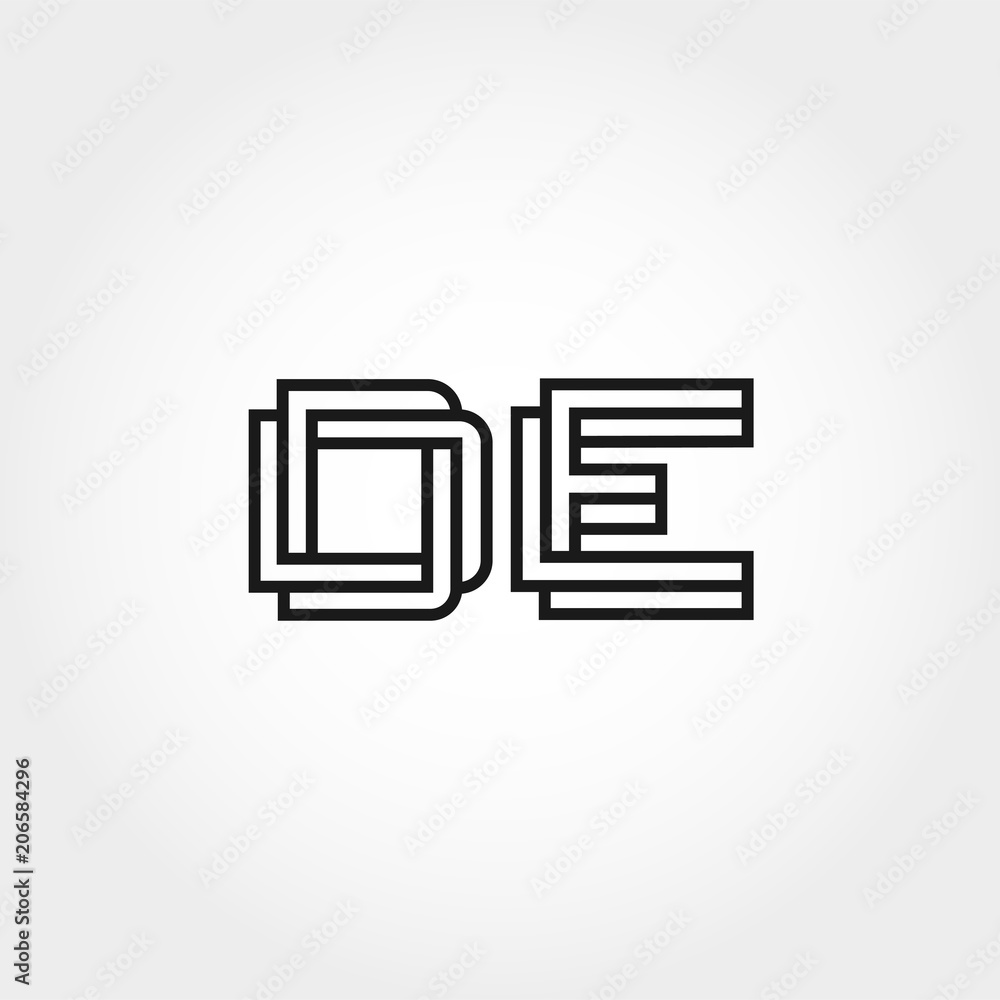 Initial Letter DE Logo Template Design Initial Letter DE Logo Template Design