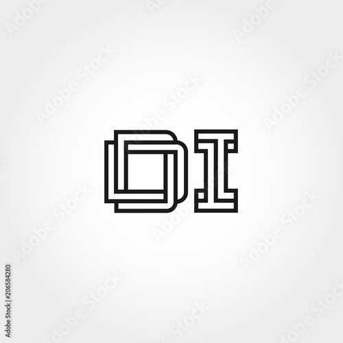 Initial Letter DI Logo Template Design