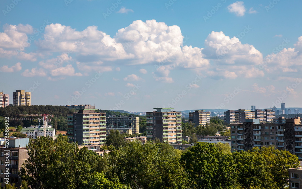 Fototapeta premium Residential Houses in Vilnius