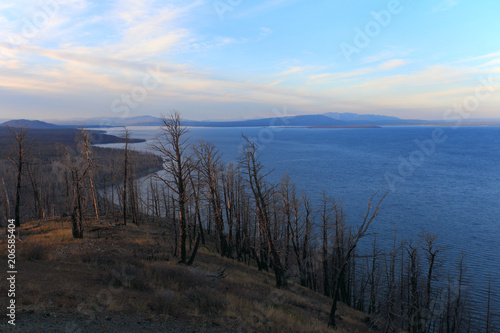 View on Yellowstone Lake, Yellowstone NP, USA 