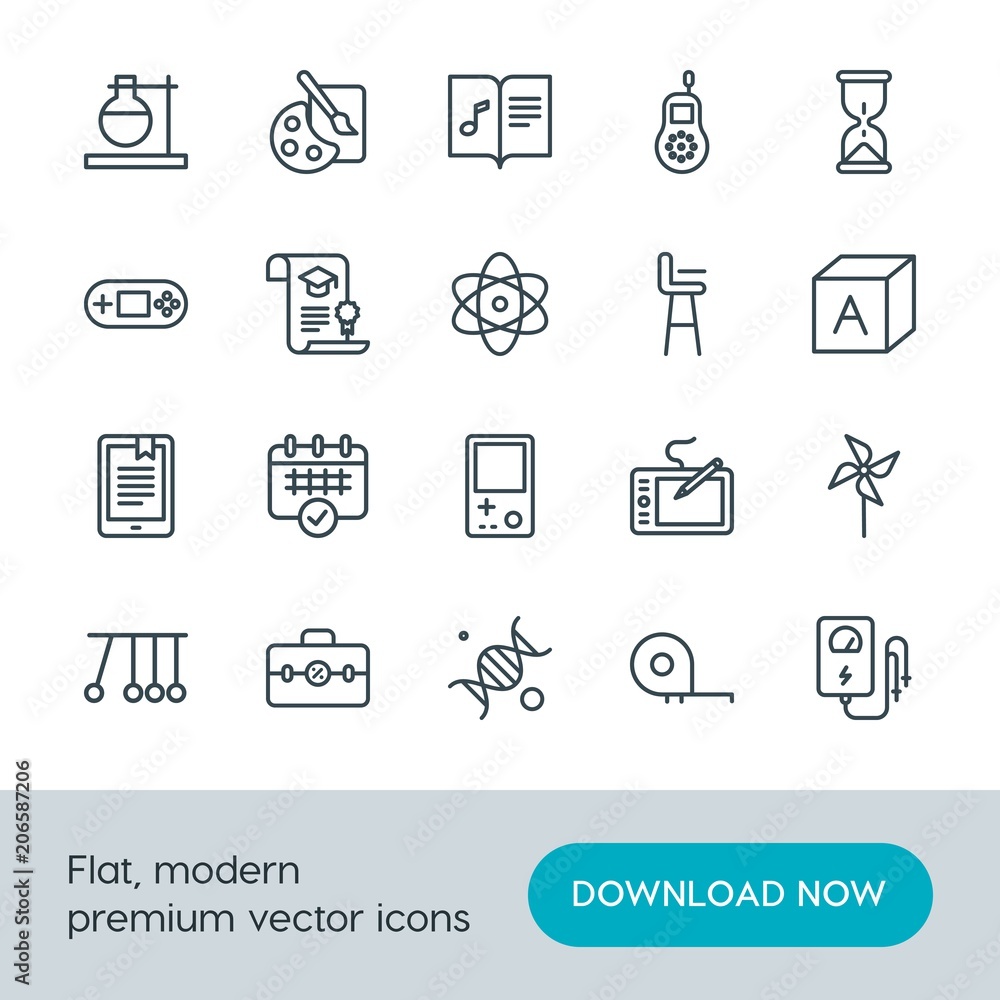 Modern Simple Set of science, education, kids and toys Vector outline Icons. Contains such Icons as medical, windmill, measurement, art and more on white background. Fully Editable. Pixel Perfect. Modern Simple Set of science, education, kids and toys Vector outline Icons. Contains such Icons as medical, windmill, measurement, art and more on white background. Fully Editable. Pixel Perfect.