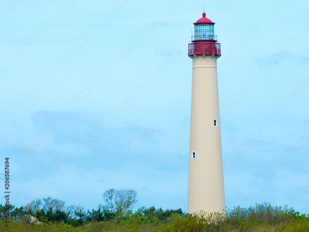 The Cape May beach lighthouse, NJ, USA