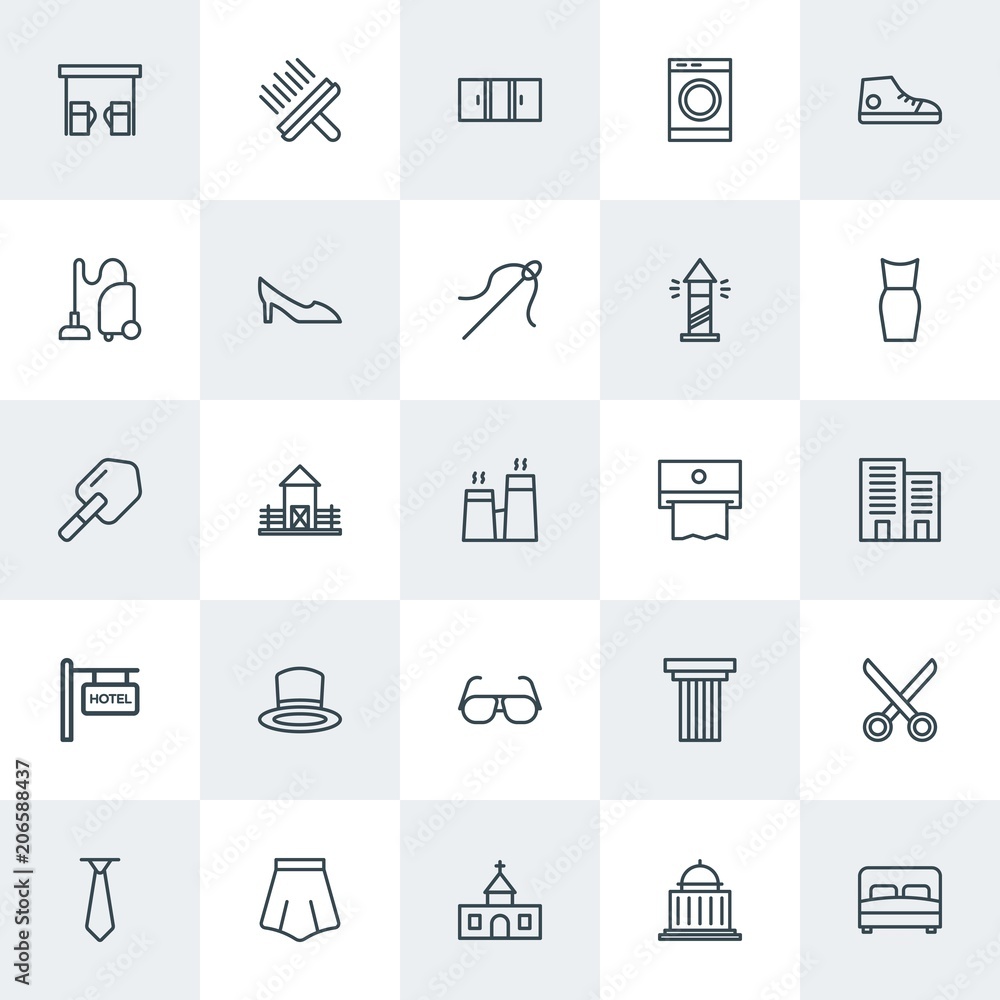 Modern Simple Set of clothes, buildings, housekeeping Vector outline Icons. Contains such Icons as gasoline, dress, classical, clean and more on white background. Fully Editable. Pixel Perfect. Modern Simple Set of clothes, buildings, housekeeping Vector outline Icons. Contains such Icons as gasoline, dress, classical, clean and more on white background. Fully Editable. Pixel Perfect.