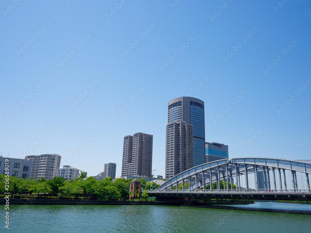 水都大阪 桜宮橋と大阪アメニティパーク