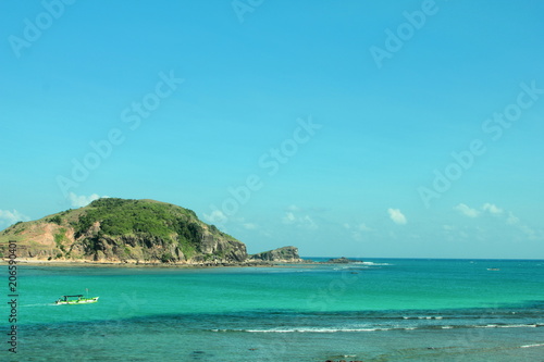 Beautiful view Aan Beach in Lombok Indonesia