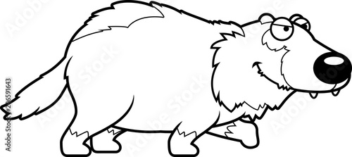 Cartoon Wolverine Stalking