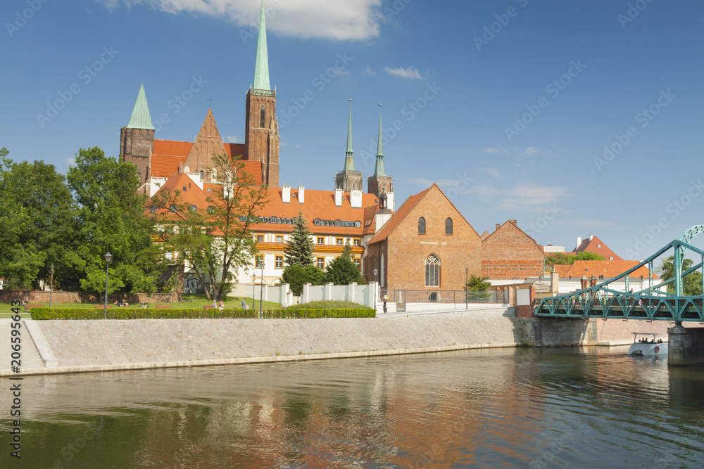 Poland, Lower Silesia, Wroclaw, Collegiate Church of the Holy Cross
