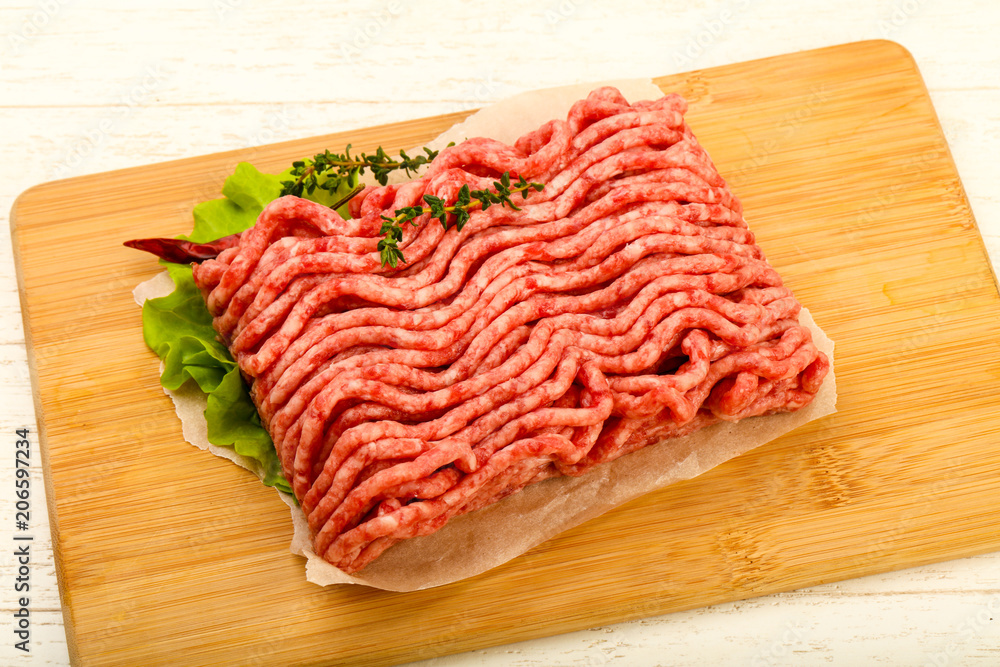 Raw minced beef meat Raw minced beef meat