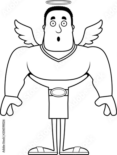 Cartoon Surprised Angel