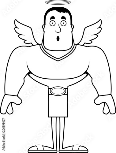 Cartoon Surprised Angel