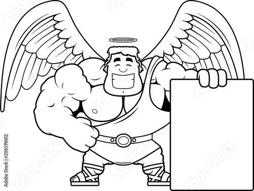 Cartoon Angel Sign