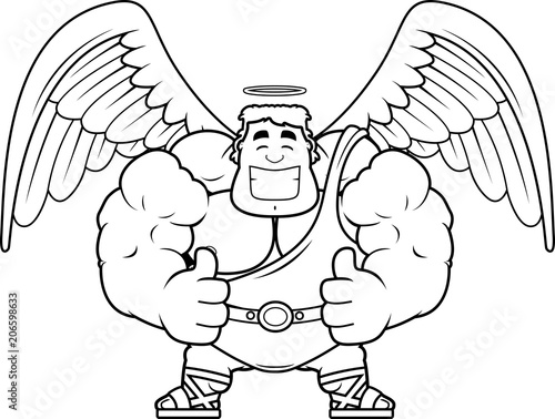 Cartoon Angel Thumbs Up