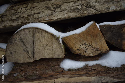 Stock de bois. 