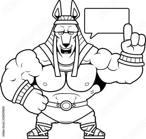 Cartoon Anubis Talking