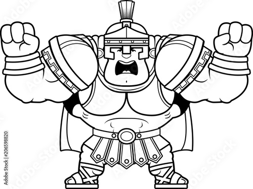 Cartoon Centurion Angry