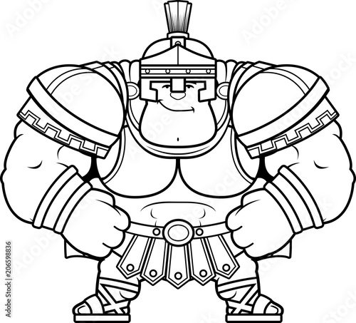 Cartoon Centurion Confident
