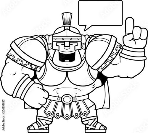 Cartoon Centurion Talking